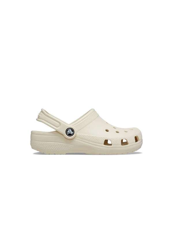 Crocs - Sandália Crocs Classic Clog Kids Osso Bege