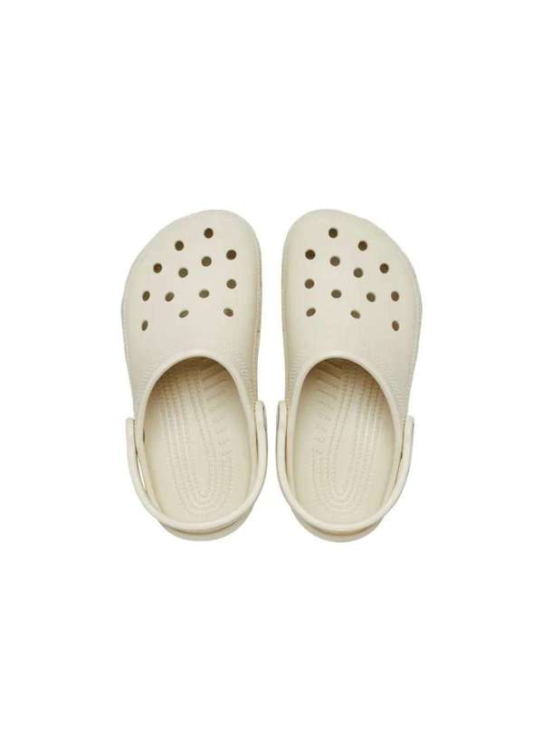 Crocs - Sandália Crocs Classic Clog Kids Osso Bege 4