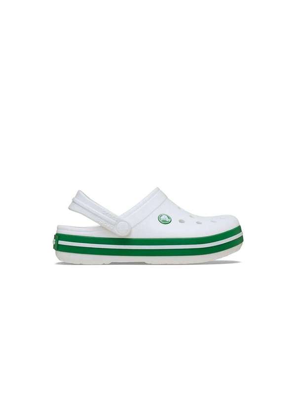 Crocs - Sandália Crocs Crocband Branco/Verde Branco