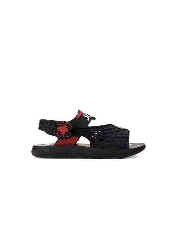 Grendene - Sandália Infantil Grendene Homem Aranha Helicóptero 23064 Preto Preto