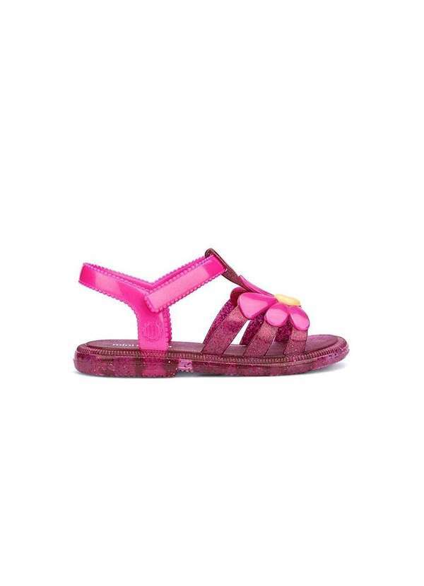 Melissa - Sandália Infantil Mini Melissa Hip Bloomy Rosa Rosa