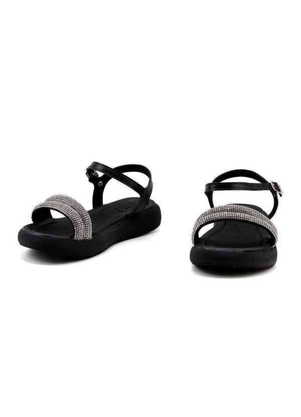 Molekinha - Sandália Infantil Molekinha Flatform Strass 2359.103 Preto Preto 4