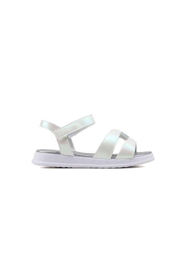 Pampili - Sandália Infantil Pampili Flower Strass 702031000 Branco Branco