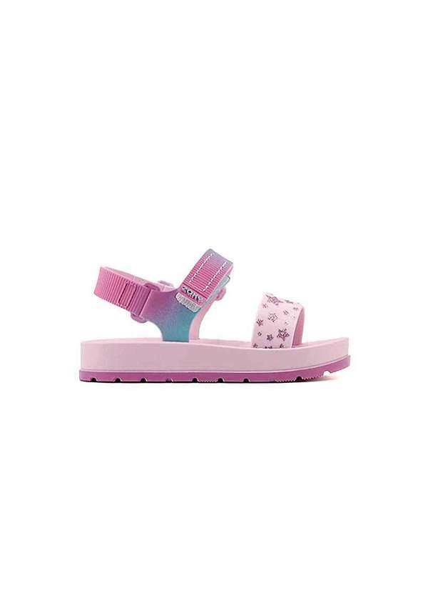 Grendene - Sandália Papete Infantil Zaxy Print Pink Rosa
