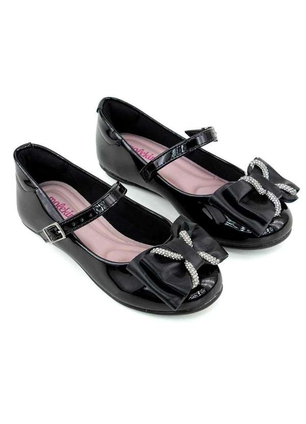 Molekinha - Sapatilha Infantil Molekinha com Laço Preto Preto 3