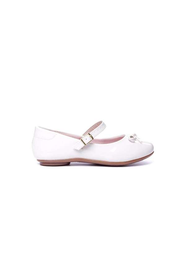 Molekinha - Sapatilha Infantil Molekinha Laço Off White Branco