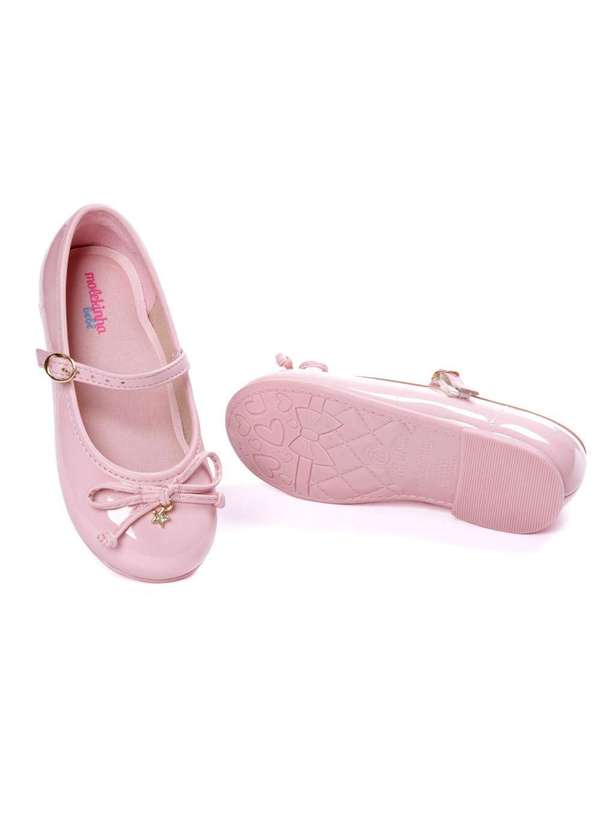 Molekinha - Sapatilha Infantil Molekinha Laço Star Rosa Rosa 5