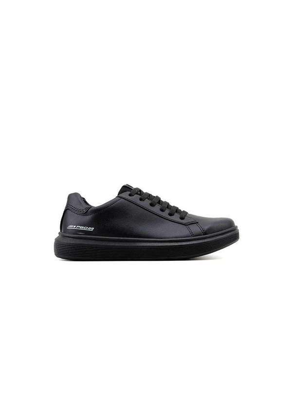 Pegada - Tênis Casual Pegada Infantil Fibertech Ii Preto Preto