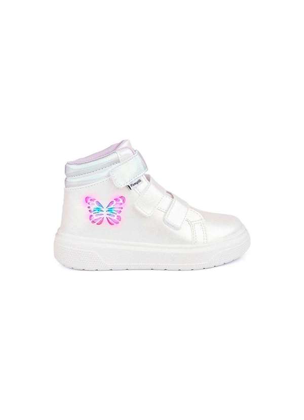 Pampili - Tênis de Led Infantil Pampili Xp24 Borboleta Branco Branco