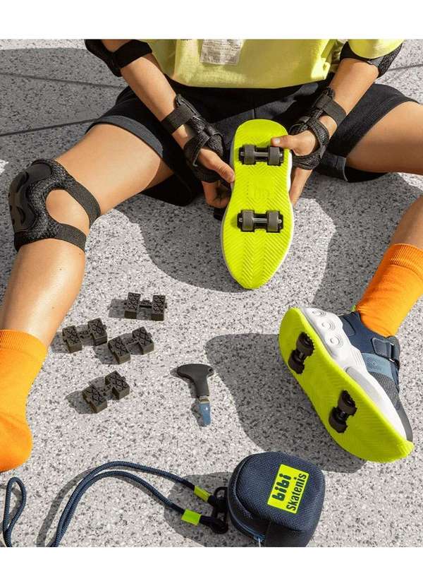 Bibi - Tênis Infantil Bibi com Rodinhas Skatenis Skts-01 Marinho Azul 2