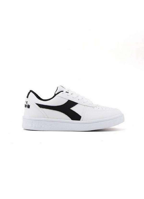 Diadora - Tênis Infantil Diadora Playmaker Dfsc011 Branco/Preto Branco