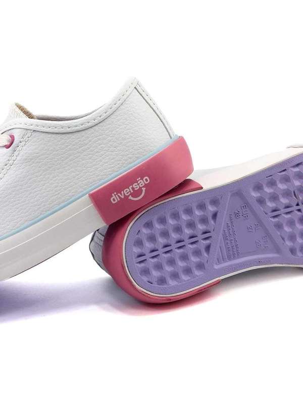 Pixolé - Tênis Infantil Diversão Mini Casey Di2352 Branco Branco 4
