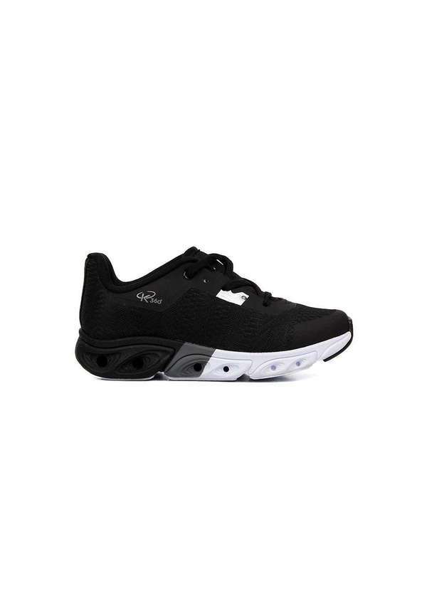 Kidy - Tênis Infantil Esportivo Kidy Impulso Tec-Gel Preto/Branco Preto