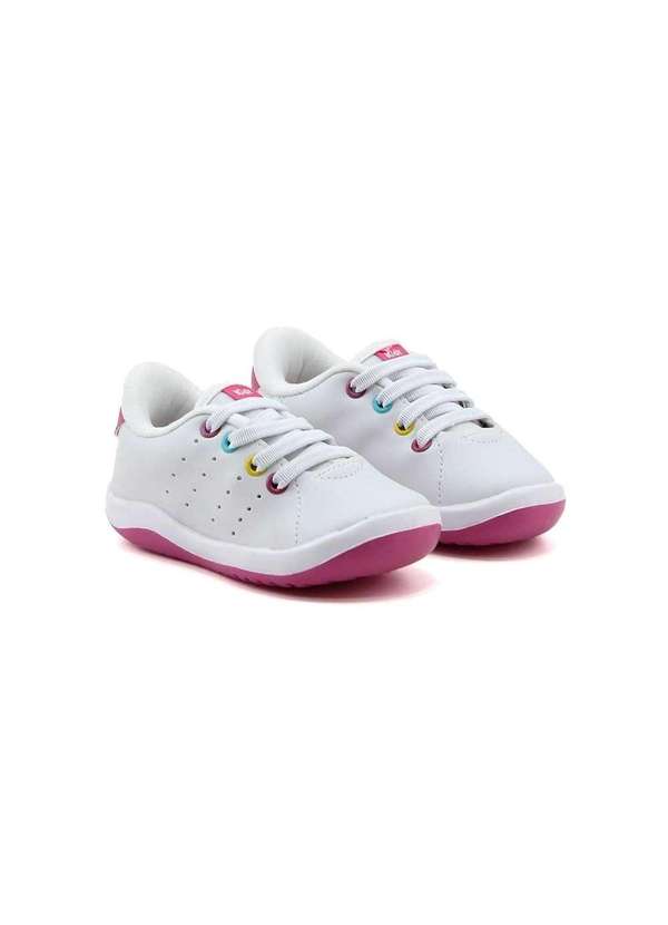 Kidy - Tênis Infantil Kidy Baby Colors 806330002 Branco/Rosa Branco 3