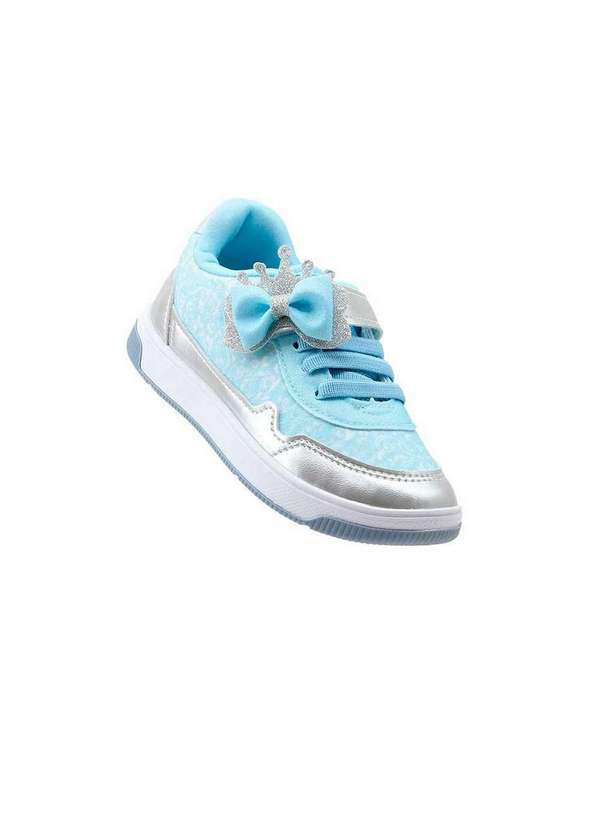 Kidy - Tênis Infantil Kidy Casual Laço 3290011 Prata/Azul Prata 2
