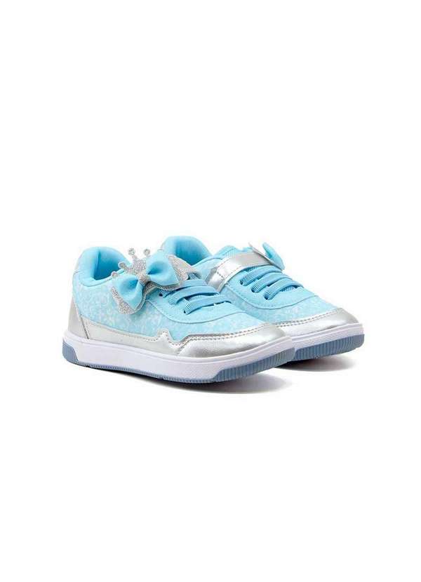 Kidy - Tênis Infantil Kidy Casual Laço 3290011 Prata/Azul Prata 3