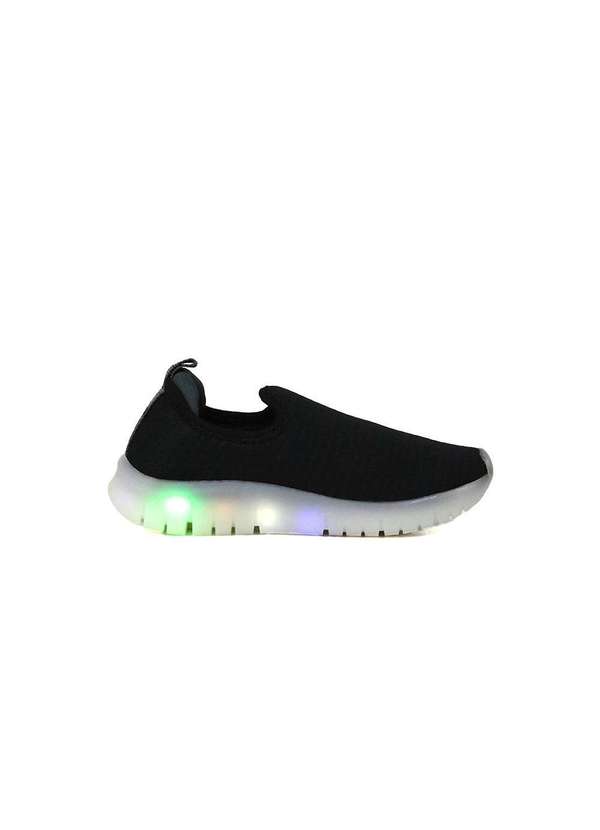 Kidy - Tênis Infantil Kidy Led Light Fun Preto Preto