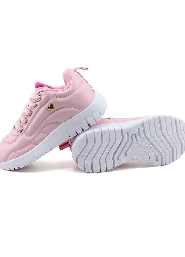 Kidy - Tênis Infantil Kidy Ultra Flex 4451002 Nude/Rosa Rosa 4