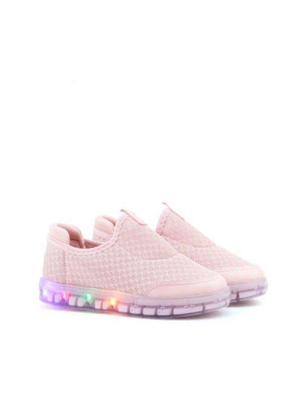 Molekinha - Tênis Infantil Molekinha com Luz de Led Preto Rosa Rosa