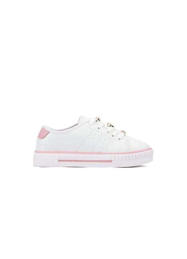 Molekinha - Tênis Infantil Molekinha Smile Strass Branco Branco