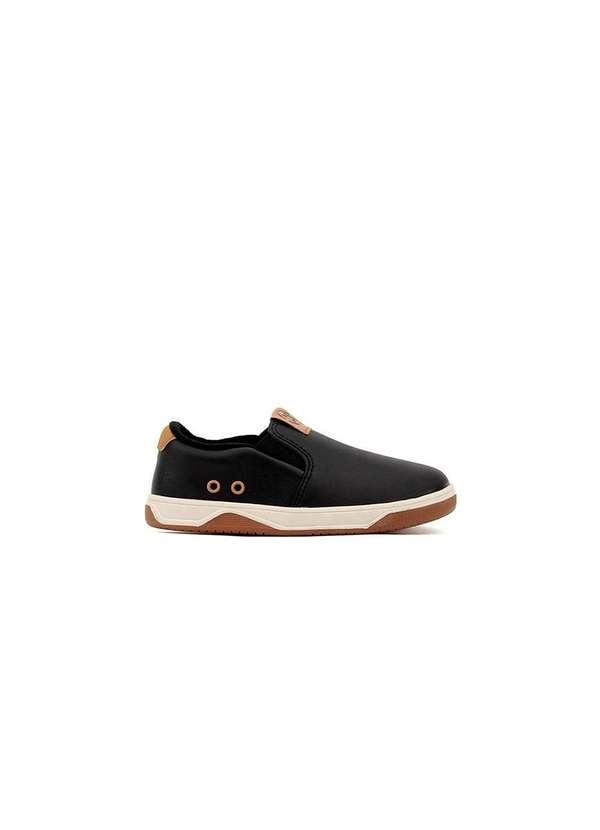 Molekinho - Tênis Infantil Molekinho Bebê Slip On Preto Preto
