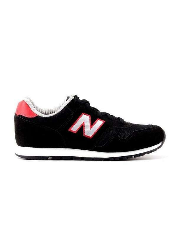 New Balance - Tênis Infantil New Balance Lace Yc373v2 Preto Preto