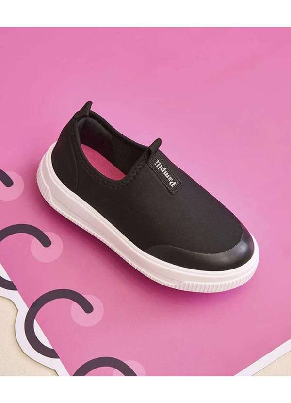 Pampili - Tênis Infantil Pampili Up Calce Fácil Preto Preto 2