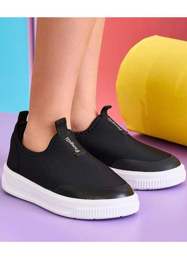 Pampili - Tênis Infantil Pampili Up Calce Fácil Preto Preto 3