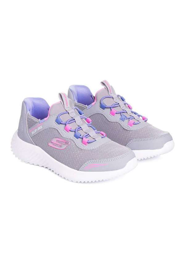 Skechers - Tênis Infantil Skechers Calce Fácil Cinza Cinza 3