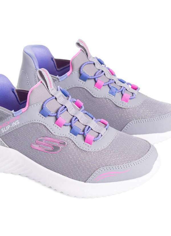 Skechers - Tênis Infantil Skechers Calce Fácil Cinza Cinza 4