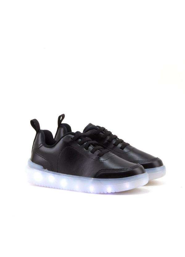 Bibi - Tênis Led Infantil Bibi Bbm-01 Preto Preto