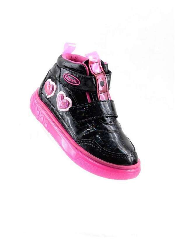 Pampili - Tênis Pampili de Led Cano Médio 483001 Preto Preto 2