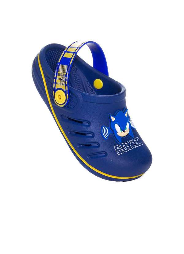 Grendene - Babuche Infantil Grendene Sonic Azul/Amarelo Azul 2