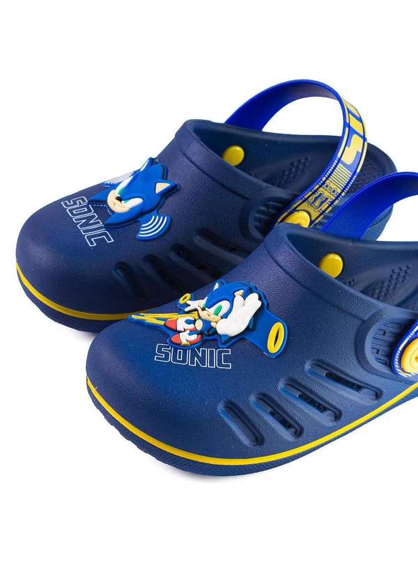 Grendene - Babuche Infantil Grendene Sonic Azul/Amarelo Azul 5