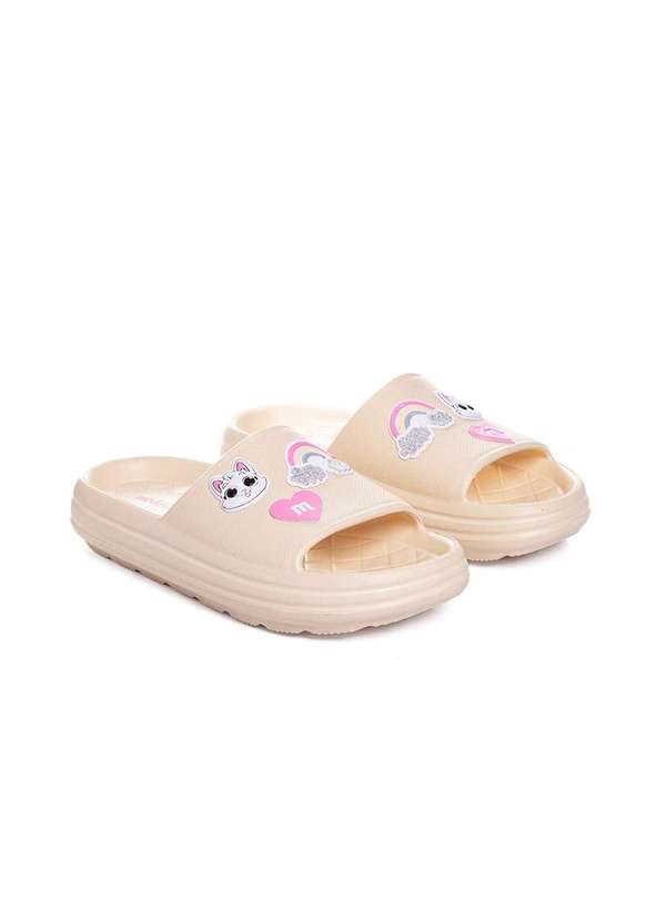Molekinha - Chinelo Slide Infantil Molekinha Creme Bege 3