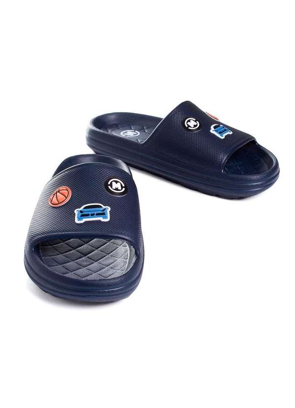 Molekinho - Chinelo Slide Infantil Molekinho Marinho Azul 5