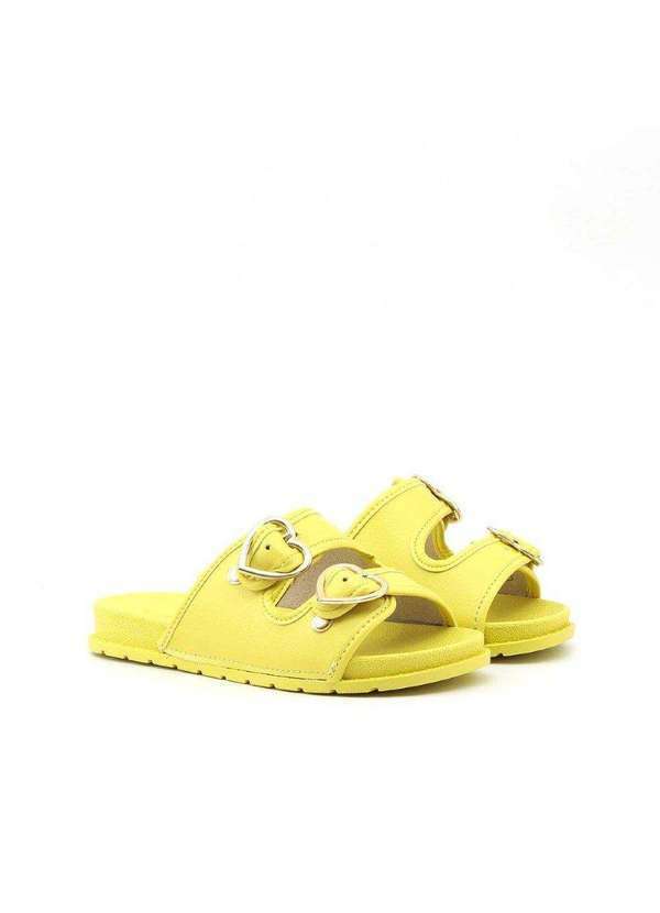 Molekinha - Rasteira Slide Molekinha Amarelo