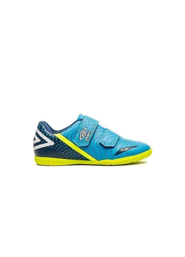 Umbro - Chuteira Futsal Umbro Flip Kids U07fb00193 Azul/Marinho Azul