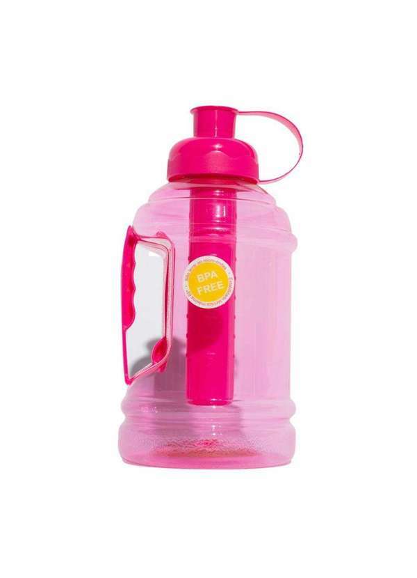 Honey Be - Garrafa Squeeze com Suporte para Gelo Rosa 1 Litro Rosa / Pink