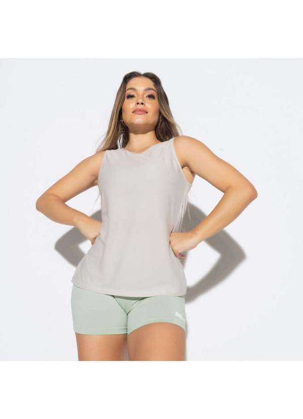 Honey Be - Camiseta Fitness Costas Aberta Cinza - Honey Be Cinza / Gray