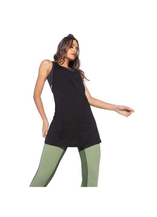 Honey Be - Camiseta Fitness Preta Nadador - Honey Be Preto / Black