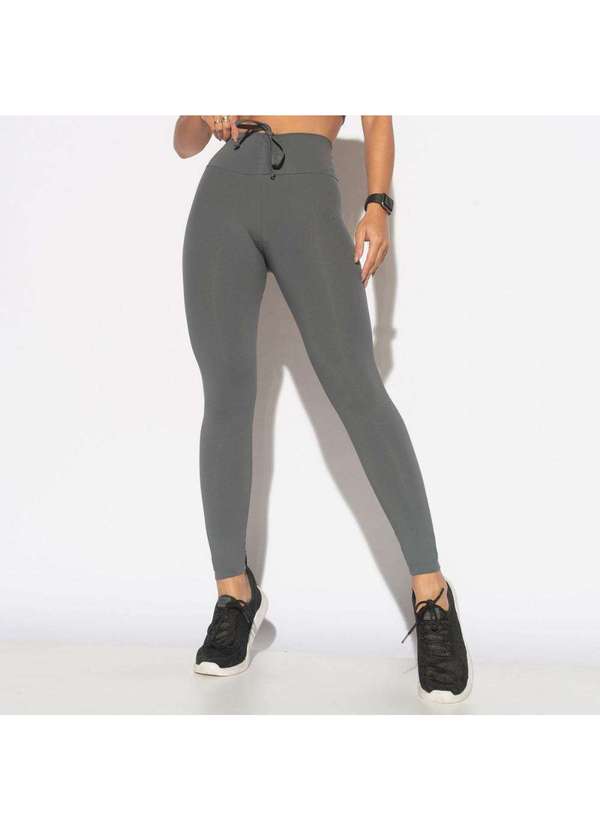Legging Cos Legging Cinza Mescla Calça Legging Fitness Cinza Com