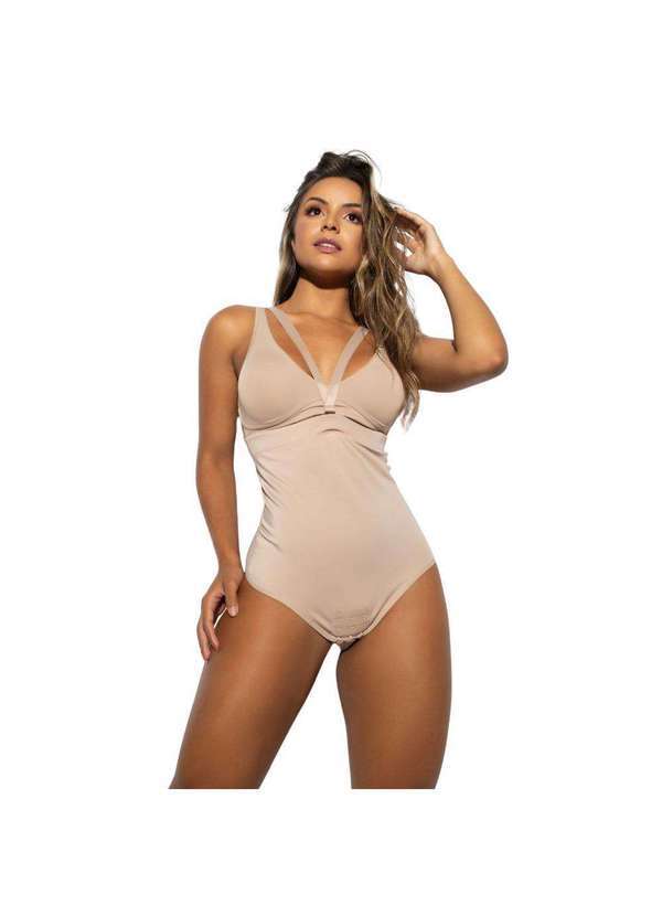 Honey Be - Cinta Abdominal Modeladora Compressão Bege Bege / Beige