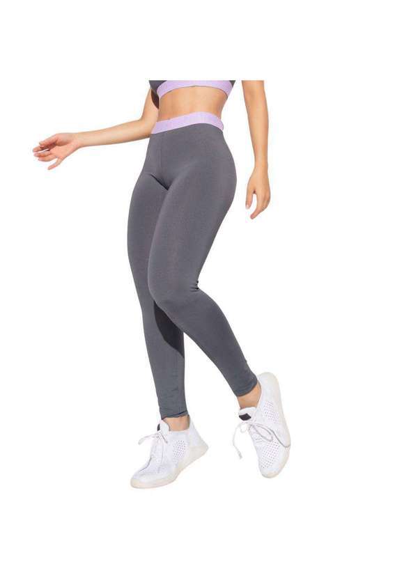 Honey Be - Conjunto Fitness Top e Legging Cinza Atomic Honey Be Cinza