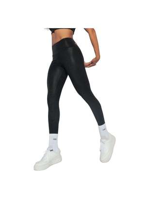 Calça Legging Fitness Gloss Básica Preta - Honey Be Preto / Black