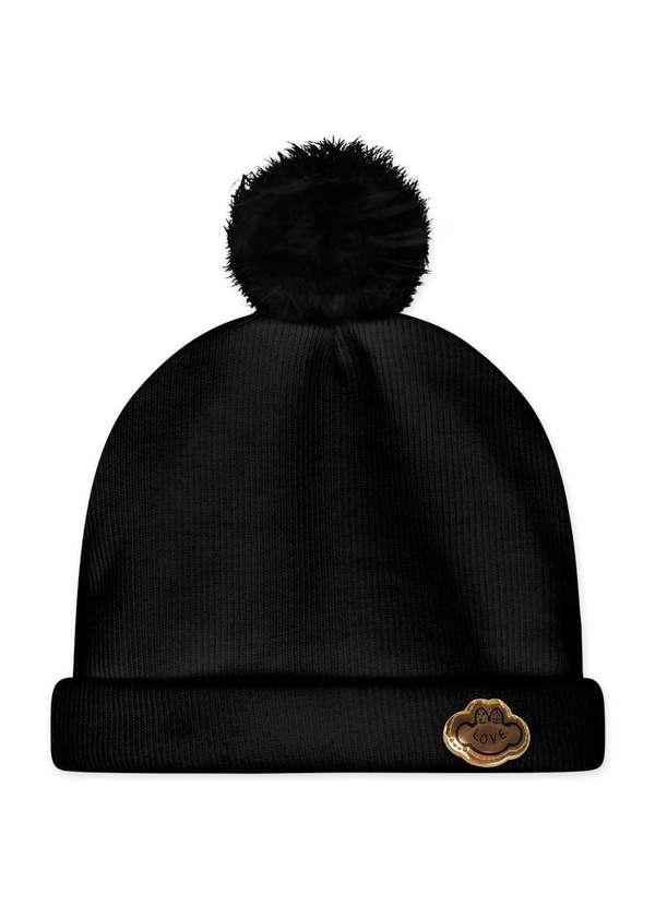 Lilica - Gorro Bebe Trico Lilica Preto