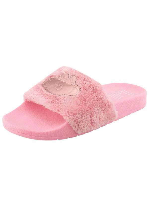 Lilica Ripilica - Chinelo Slide Peluciado Infantil Feminino Lilica Ripilica Rosa