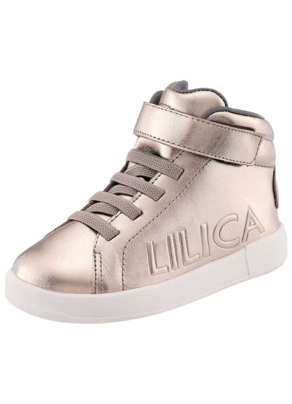 Tênis Casual Tenis Botinha Lilica Ripilica Lilica Ripilica Tenis Cano Medio  Infantil Feminino Lilica Ripilica Laranja