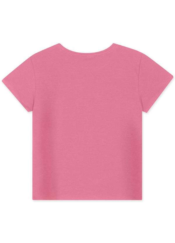 Lilica Ripilica - Blusa Infantil Menina Manga Curta Lilica Rosa
