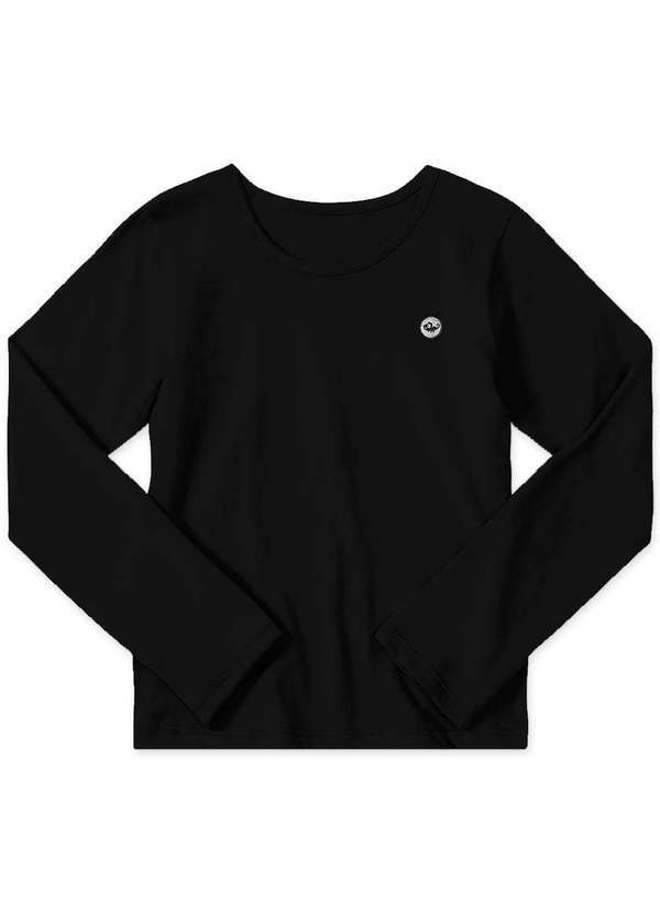 Marisol - Blusa Infantil Menina Manga Longa Aromatica Marisol Preto